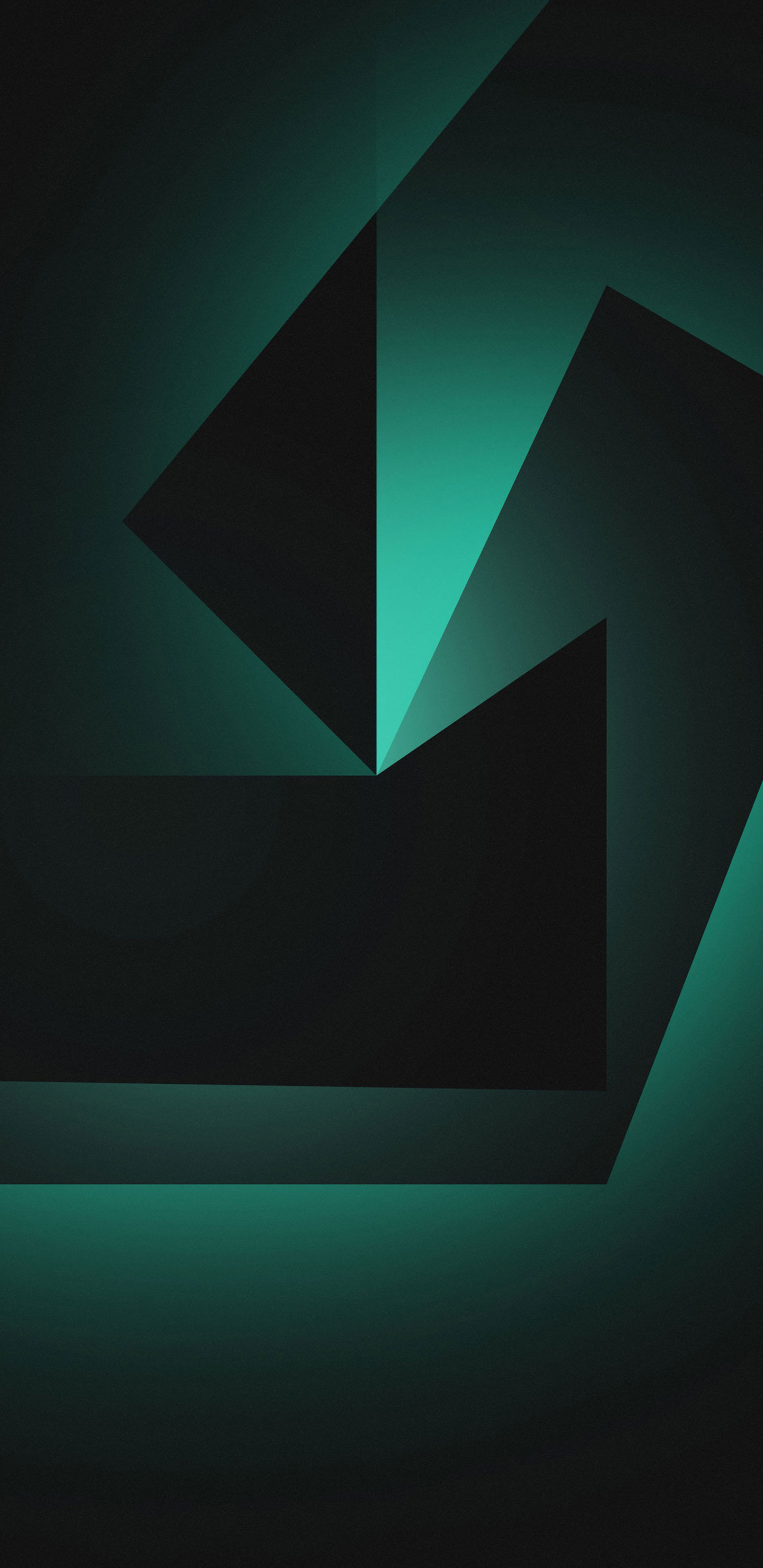 Geometric Shape Shining Blue Wallpaper