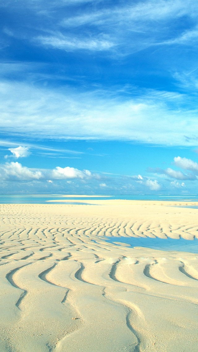 Beach White Sand Wallpaper Wallpaper